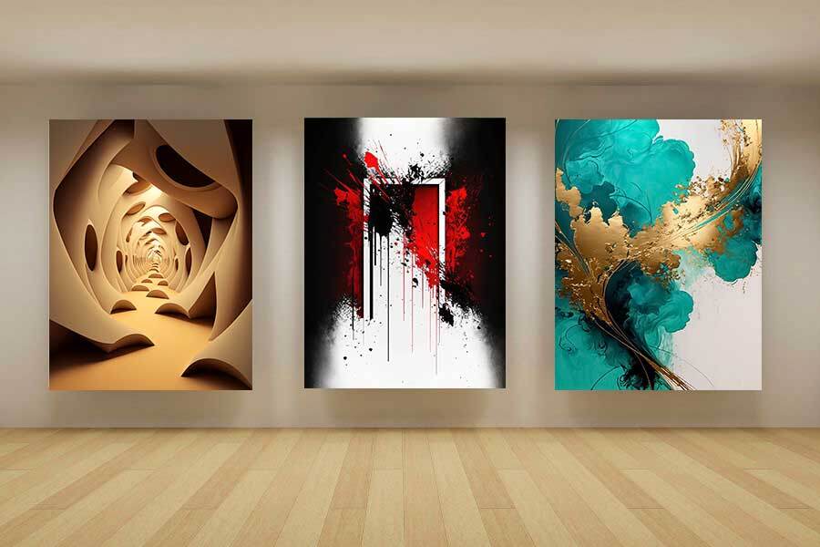abstrakte leinwandgallerie