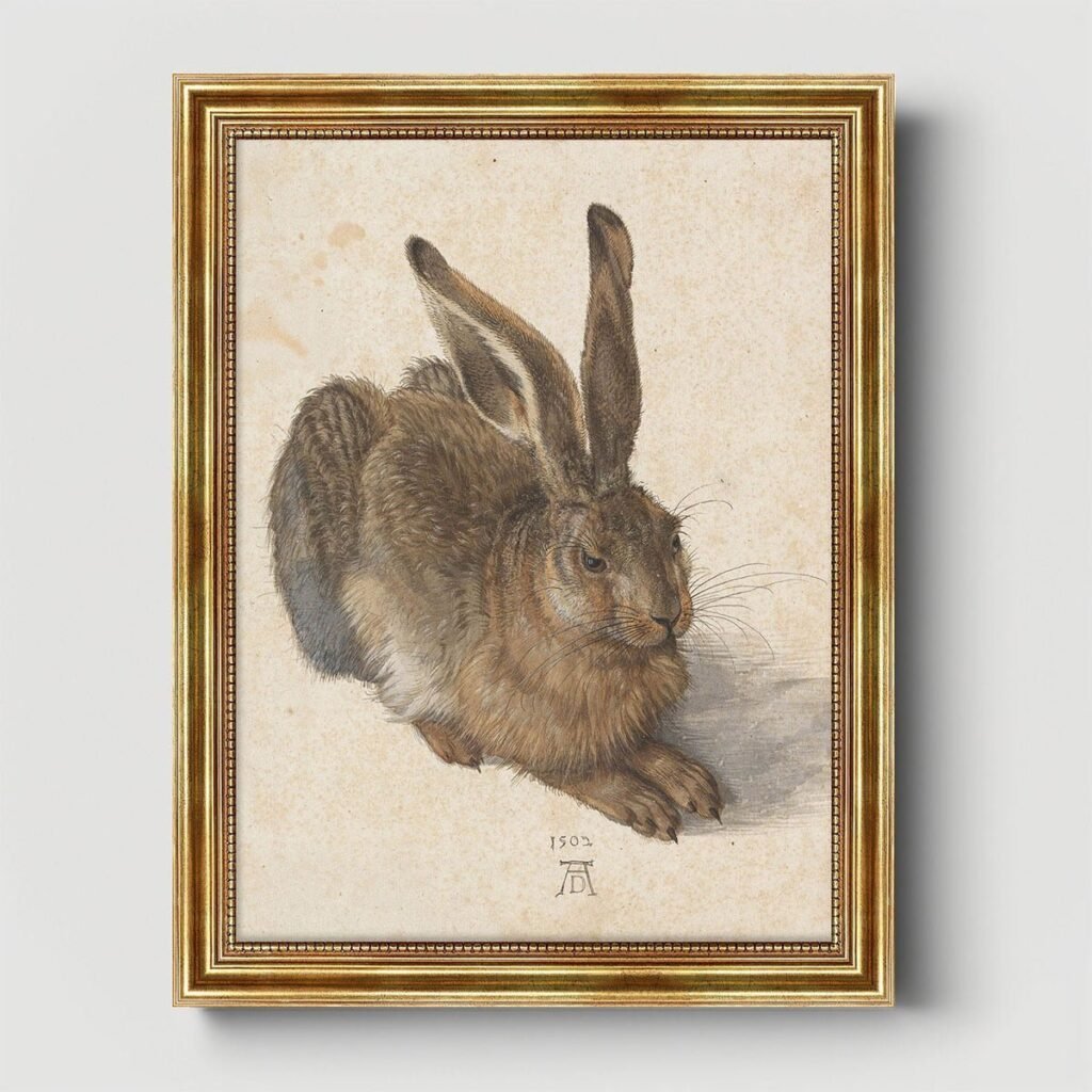 albrecht dürer hase goldrahmen 450