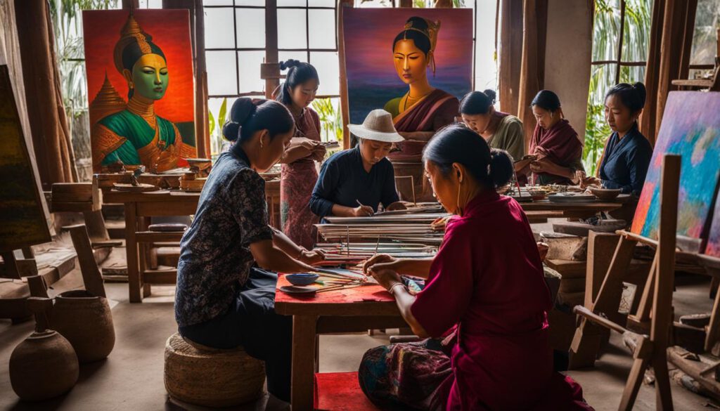 Künstler in Myanmar