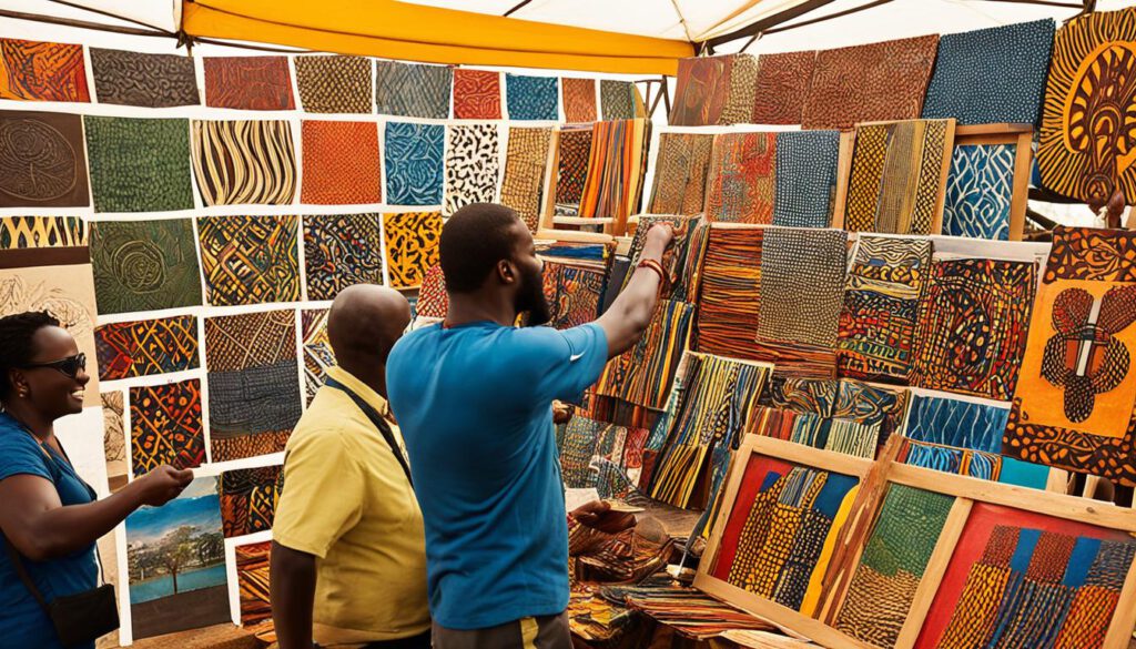 Kunstmarkt in Uganda
