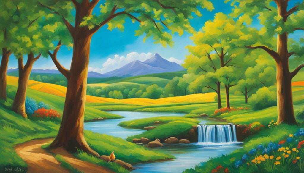 Landschaftsmalerei mit Acryl Landschaftsmalerei mit Acryl