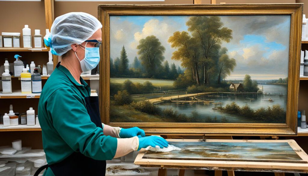 Ölmalerei Reinigung