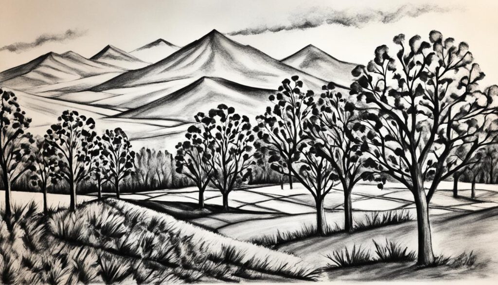 Techniken der Kohlezeichnung