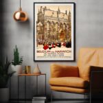 Belgien Brügge Travel Poster Werbeplakat Vintage Retro Reisposter – Bild 3