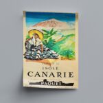 Werbeposter Kanarischen Inseln Schiffstour Vintage Retro Reiseposter – Bild 2