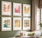 Blumen Städte Bilder Set - ohne Bilderrahmen - Wanddekoration für Zuhause – Bild 3