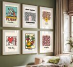 Keith Haring Moderne Deko Wandbilder als 6er Set Bilder Poster Wanddekoration – Bild 8