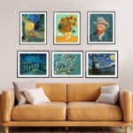 Vicente van Gogh 6 Bilder - Premium Poster Set Wanddekoration für Wohnzimmer – Bild 2