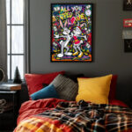 Verliebte Bunnies Poster Wandkunst für Wohnzimmer, Schlafzimmer, Büro – Bild 3