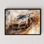 Audi R8 Sportwagen Auto Poster, Leinwandbild oder Bild mit Rahmen – Bild 6
