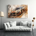 Audi R8 Sportwagen Auto Poster, Leinwandbild oder Bild mit Rahmen – Bild 2
