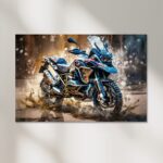BMW R 1250 GS Motorrad Poster, Leinwandbild oder Bild mit Rahmen – Bild 3