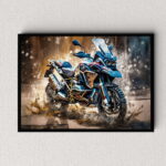 BMW R 1250 GS Motorrad Poster, Leinwandbild oder Bild mit Rahmen – Bild 6