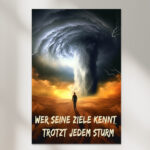 Mann geht seinen Weg Motivationsbild für Erfolg im Leben Fotoposter für Büro Office