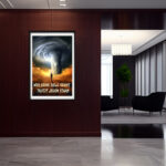 Mann geht seinen Weg Motivationsbild für Erfolg im Leben Fotoposter für Büro Office – Bild 4