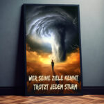 Mann geht seinen Weg Motivationsbild für Erfolg im Leben Fotoposter für Büro Office – Bild 2