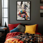 Graffiti-Kuss Street Art Poster für Wohnzimmer, Schlafzimmer, Büro – Bild 3