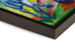 Blaues Pferd I Franz Marc Leinwandbild mit Rahmen Kunstdruck als Wanddekoration – Bild 4