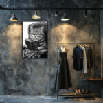 Lustige Katze Sprüchebilder «Why Cats Have 7 Lives» Poster Wandbild – Bild 3