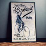 Vintage Fahrrad Poster Cycles Paris 1895 Retro Werbung