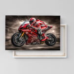 Ducati V4 Motorrad Poster, Leinwandbild oder Bild mit Rahmen – Bild 5
