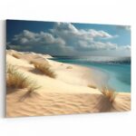 Dünenlandschaft am Strand als Poster, Leinwandbild oder Bild mit Rahmen