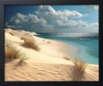 Dünenlandschaft am Strand als Poster, Leinwandbild oder Bild mit Rahmen – Bild 5