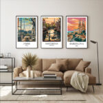 Europa Städte Reise Poster Fotoposter als moderne Wanddekoration – Bild 2