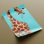 Lustiges Giraffen Porträt Kunstdruck Poster Exklusive Wandkunst für Wohnzimmer, Schlafzimmer – Bild 2