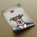 Hundebild "Balance" Kunstdruck Poster Exklusive Wandkunst für Wohnzimmer, Schlafzimmer – Bild 4