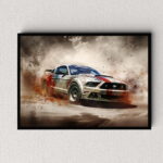 Ford Mustang Auto Poster, Leinwandbild oder Bild mit Rahmen – Bild 6