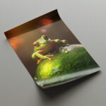 Frosch Fotografie Bilder Poster Set Nahaufnahme Naturbilder für Tierfeunde – Bild 5