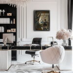 "Die Malkunst" von Johannes Vermeer als Leinwandbild Kunstdruck mit Holzrahmen – Bild 5