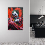 Psycho Joker - Leinwandbild Wanddekoration – Bild 2