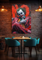 Psycho Joker - Leinwandbild Wanddekoration – Bild 3