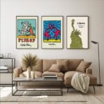 Keith Haring Stil Poster Collection Retro Street Art Graffiti Design – Bild 3