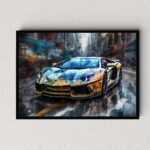 Lamborgini Aventado Auto Poster, Leinwandbild oder Bild mit Rahmen – Bild 6