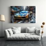 Lamborgini Aventado Auto Poster, Leinwandbild oder Bild mit Rahmen – Bild 2