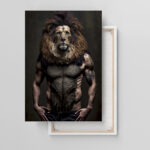 Das Tier im Mann - Leinwandbild oder Fotoposter zum Einrahmen Wanddekoration – Bild 2