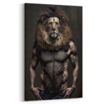 Das Tier im Mann - Leinwandbild oder Fotoposter zum Einrahmen Wanddekoration – Bild 3