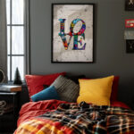 LOVE Grafik Poster zum Einrahmen für Wohnzimmer, Schlafzimmer, Büro – Bild 3