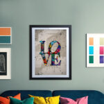LOVE Grafik Poster zum Einrahmen für Wohnzimmer, Schlafzimmer, Büro – Bild 2