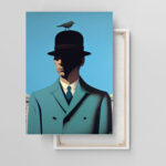 Mann mit Vogel auf dem Hut Leinwandbild bis 120 x 80 cm – Bild 3