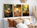 Maus Fotografie Bilder Poster Set Nahaufnahme Naturbilder für Tierfeunde – Bild 2
