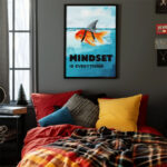 „MINDSET is everything“ Motivationsposter für Wohnzimmer, Schlafzimmer, Büro – Bild 2