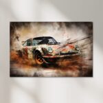 Porsche 911 Auto Poster, Leinwandbild oder Bild mit Rahmen – Bild 3
