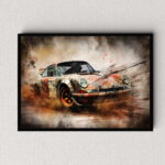 Porsche 911 Auto Poster, Leinwandbild oder Bild mit Rahmen – Bild 6