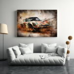 Porsche 911 Auto Poster, Leinwandbild oder Bild mit Rahmen – Bild 2