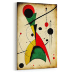 Abstrakte Formen J. Miro Stil Leinwandbild