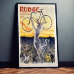 Französische Werbung für Fahrräder Vintage Rudge Paris Retro Poster